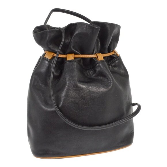 Celine Black Drawstring Shoulder Bag M07 NQ04681 - Picture 2 of 12